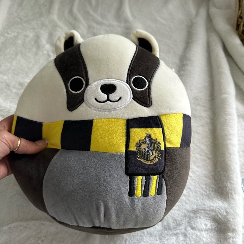 10" Squishmallows Harry Potter Hufflepuff Badger Medium Plush NWT